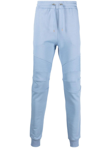  Balmain Elastic-waist Cotton Sweat Pants - Blue 