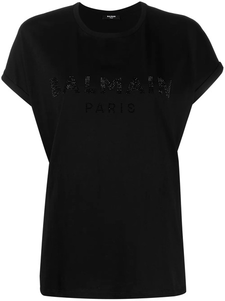  Balmain Embellished-logo T-shirt - Black 