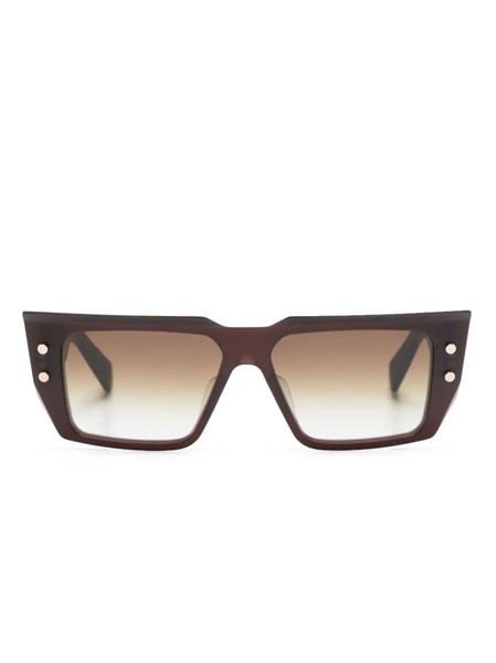 Balmain Eyewear Bvi Cat-eye Frame Sunglasses - Brown 