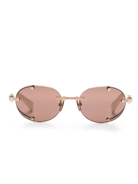  Balmain Eyewear Monsieur Oval-frame Sunglasses - White 