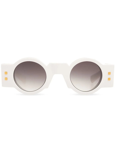  Balmain Eyewear Olivier Round-frame Sunglasses - White 