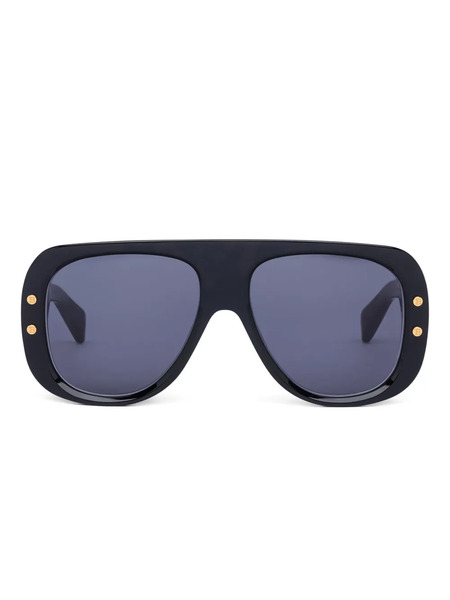  Balmain Eyewear Pulse Pilot-frame Sunglasses - Black 