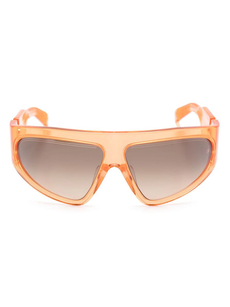  Balmain Eyewear Shield-frame Tinted Sunglasses - Orange 