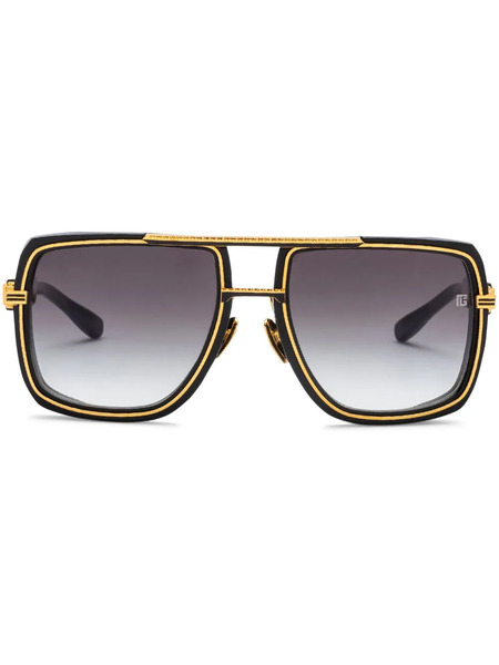  Balmain Eyewear Soldier Pilot-frame Sunglasses - Gold 