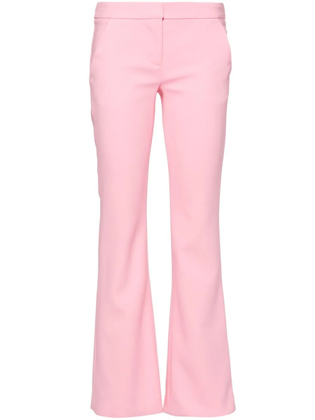 Balmain Flared Crepe Trousers - Pink 