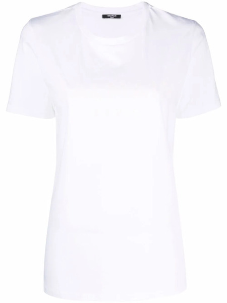  Balmain Flocked Logo T-shirt - White 