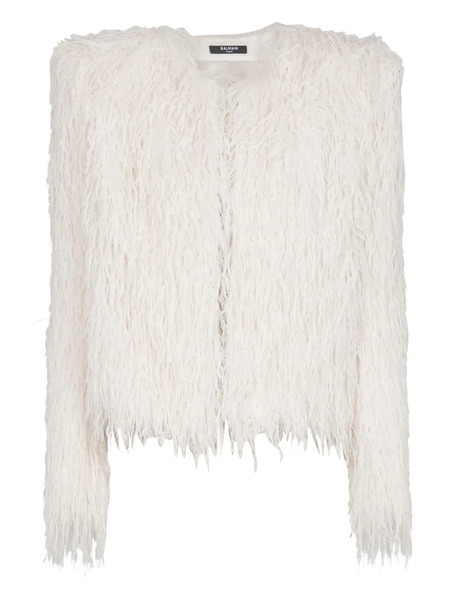  Balmain Fringed Jacket - White 