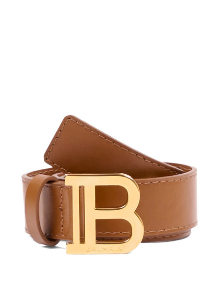  Balmain Kids B-buckle Belt - Brown 
