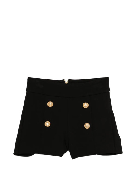  Balmain Kids Button-detail Shorts - Black 
