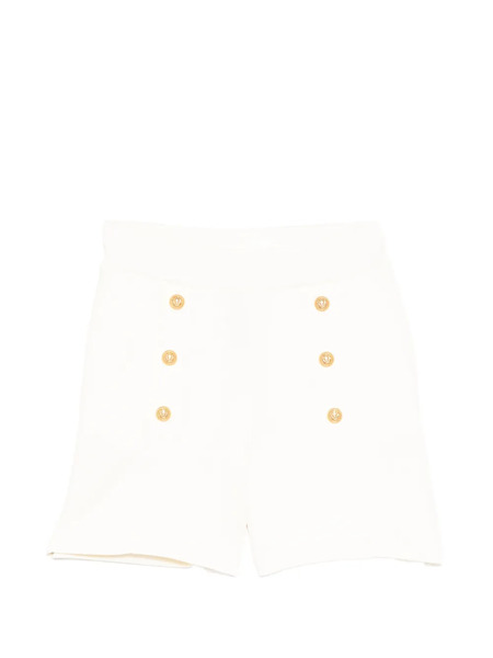  Balmain Kids Button-detail Shorts - Neutrals 