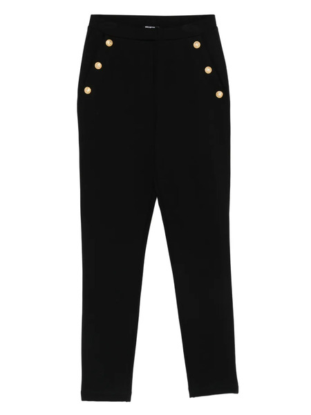  Balmain Kids Button-detail Trousers - Black 