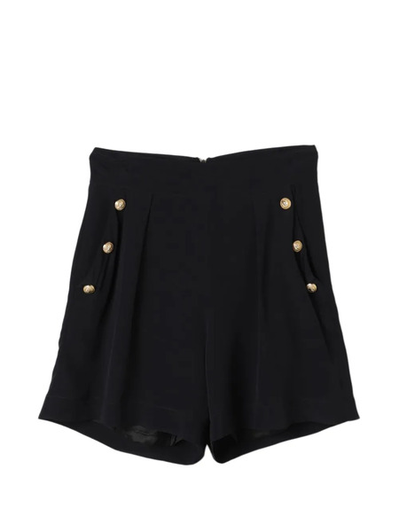 Balmain Kids Button Elasticated Waistband Shorts - Black 