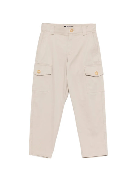  Balmain Kids Buttoned Cargo Trousers - Neutrals 