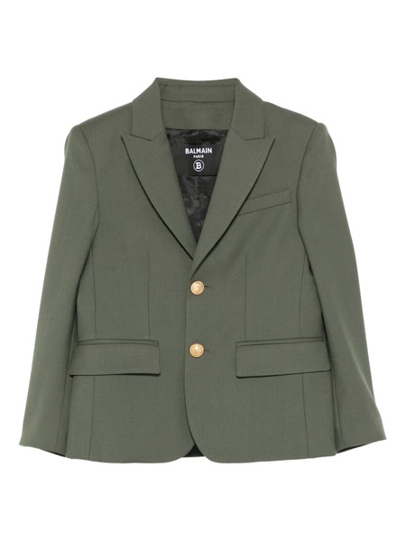  Balmain Kids Buttoned Jacket - Green 