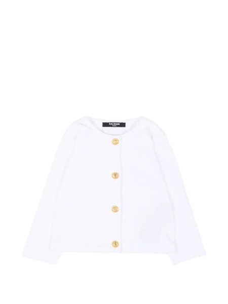  Balmain Kids Buttoned Jacket - White 