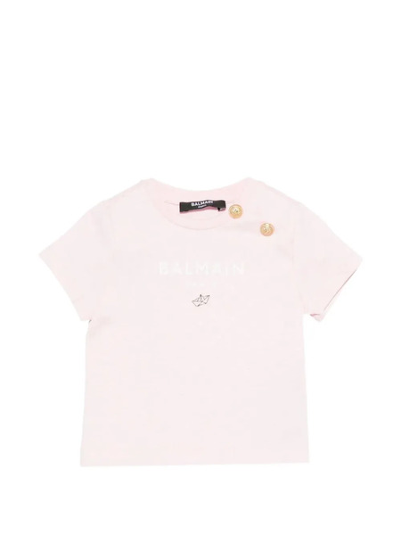  Balmain Kids Buttoned T-shirt - Pink 