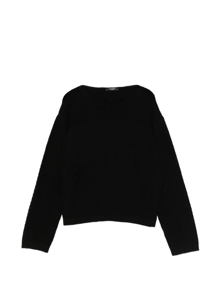  Balmain Kids Cotton Sweater - Black 