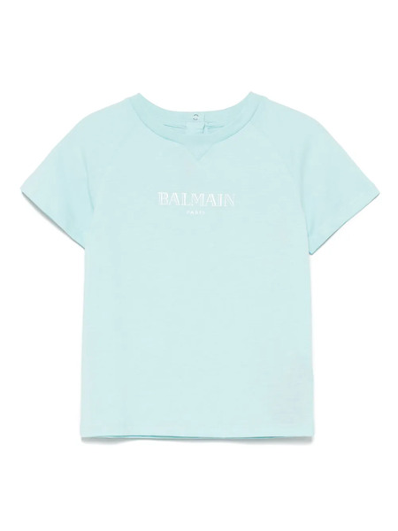  Balmain Kids Cotton T-shirt - Blue 