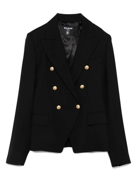  Balmain Kids Double-breasted Button-detail Blazer - Black 