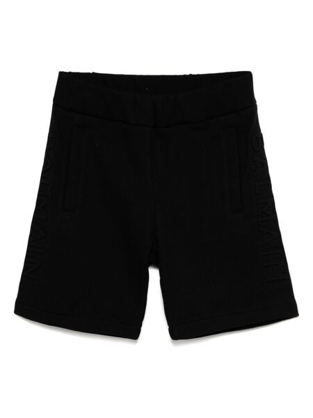  Balmain Kids Embossed-logo Shorts - Black 