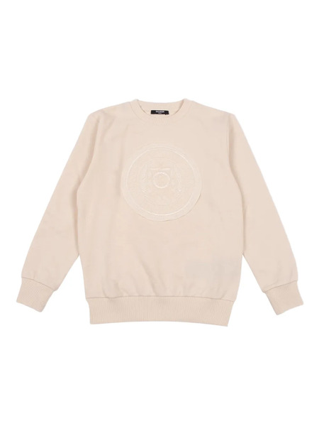  Balmain Kids Embroidered Logo Sweatshirt - Pink 