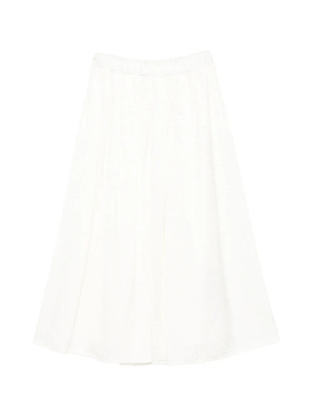  Balmain Kids Geometric Pattern Skirt - Neutrals 