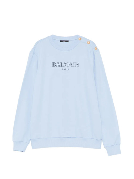  Balmain Kids Graphic-print Sweatshirt - Blue 