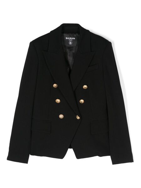  Balmain Kids Jersey Blazer - Black 