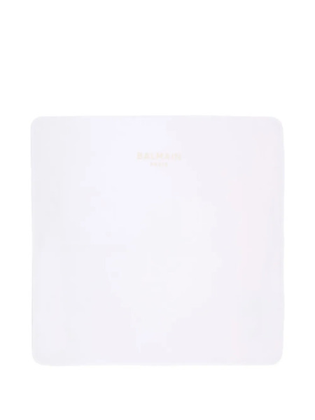  Balmain Kids Logo-detail Blanket - White 