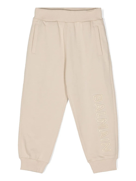  Balmain Kids Logo-embossed Track Pants - Neutrals 