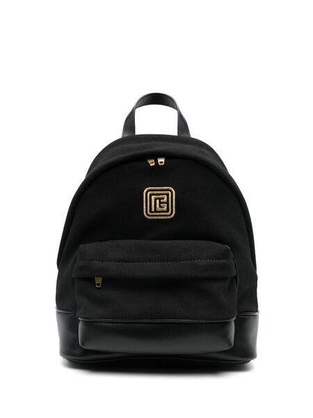  Balmain Kids Logo-embroidered Backpack - Black 