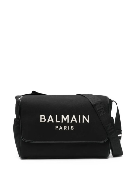  Balmain Kids Logo-embroidered Changing Bag - Black 