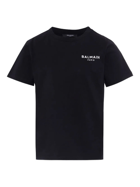  Balmain Kids Logo-embroidered T-shirt - Black 
