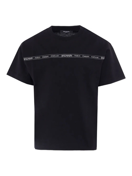  Balmain Kids Logo-lettering T-shirt - Black 