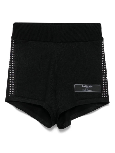  Balmain Kids Logo-patch Shorts - Black 