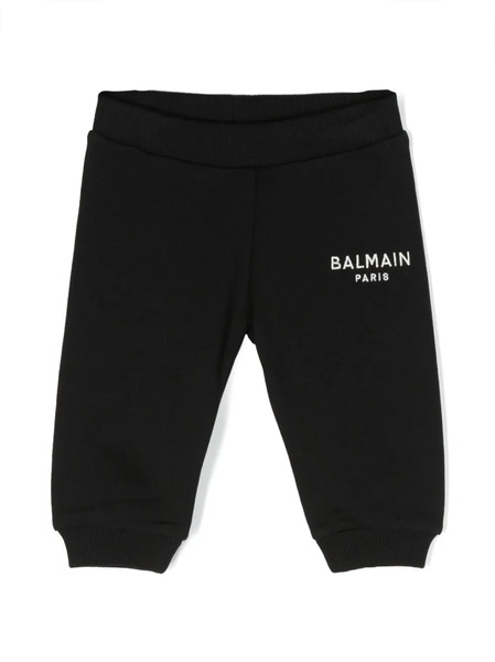  Balmain Kids Logo-print Cotton Track Pants - Black 