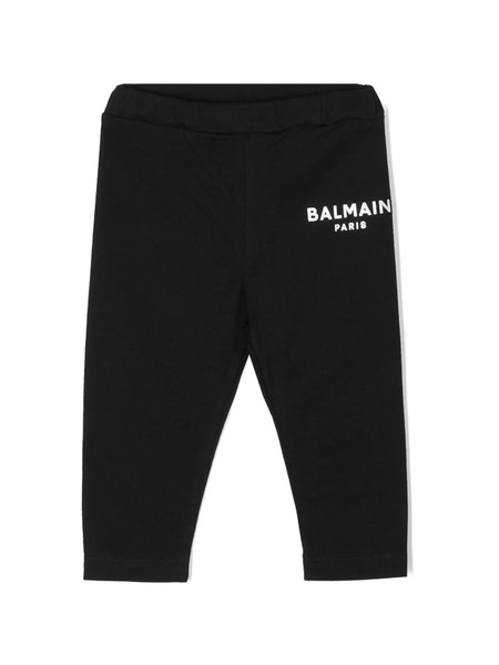  Balmain Kids Logo-print Leggings - Black 