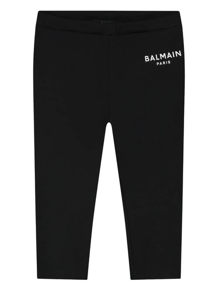 Balmain Kids Logo-print Leggings - Black 