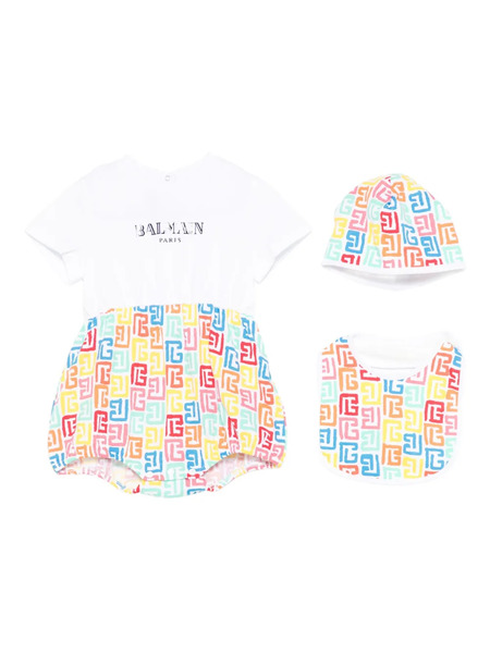  Balmain Kids Logo-print Shorties (set Of Three) - White 