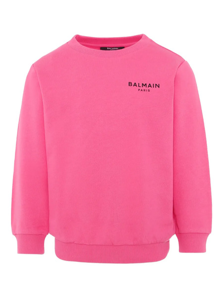  Balmain Kids Logo-print Sweatshirt - Pink 