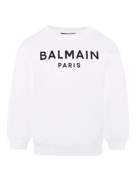  Balmain Kids Logo-print Sweatshirt - White 