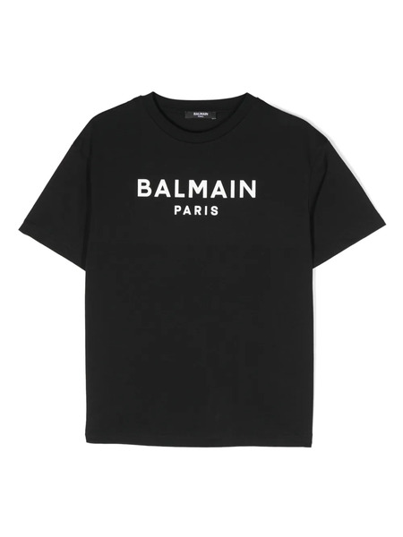  Balmain Kids Logo-print T-shirt - Black 