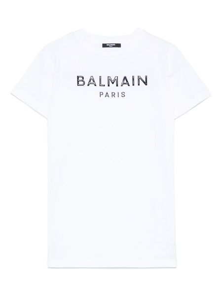  Balmain Kids Logo-raised T-shirt - White 