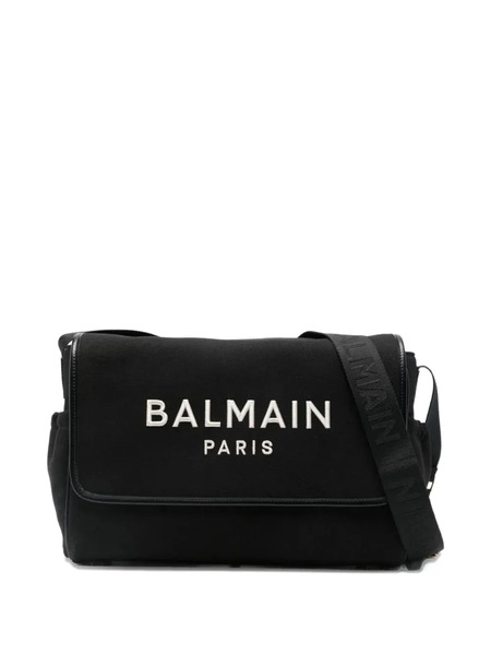  Balmain Kids Logo Strap Bag - Black 