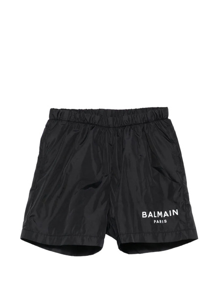  Balmain Kids Logo Swim Shorts - Black 