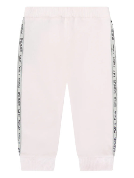  Balmain Kids Logo Tape Trousers - Pink 
