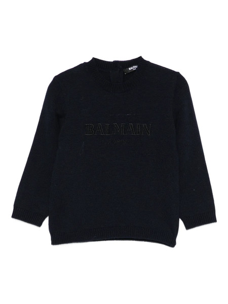  Balmain Kids Logo Top - Blue 