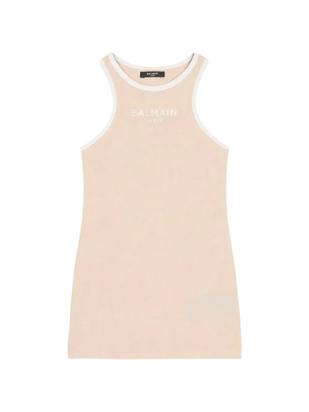  Balmain Kids Logo Top - Neutrals 