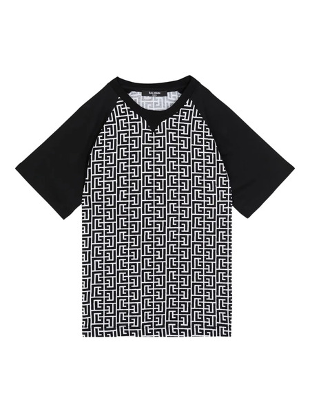  Balmain Kids Monogram T-shirt - White 