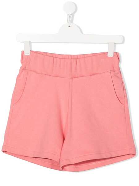  Balmain Kids Rear Logo-print Shorts - Pink 